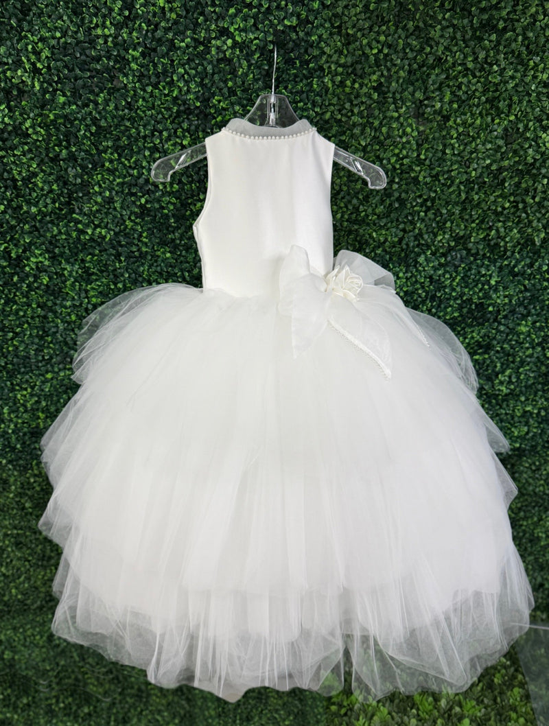 Piccolo Bacio Couture Mikado Tulle Tiered Gown Joan