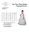 Macis Design White Petal Cap Sleeve Gown 1848