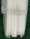 Nan & Jan Couture Pearl and Rhinestone Embellished Vintage Cathedral Christening Gown -35052