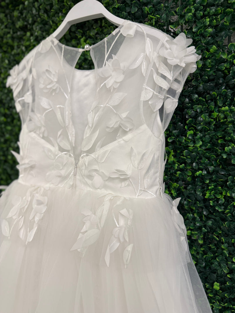 Teter Warm Cascading Petals Peplum Gown GS50