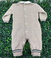 Bimbalo Boys' Taupe Cotton Knit Outfit