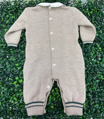 Bimbalo Boys' Taupe Cotton Knit Outfit
