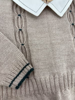 Bimbalo Boys' Taupe Cotton Knit Outfit