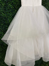 Teter Warm Satin Tiered Gown With Pearl Back Back SK20
