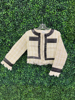 Oh La La Couture Girls’ Tweed Lady Jacket and Tutu Dress Set