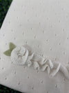 Bimbalo Made in Itay! Girls' Cotton Knit Rosette  Blanket