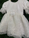 Macis Design Girls’ Taffeta and Lace Christening Dress CH1294