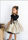 Girls’ Party Dress Lame Puff Shoulder