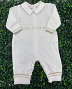 Sara’s Favorite! Made in Italy!  Bimbalo Boys' Taupe/White 4Pc Set