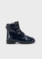 Mayoral Girls' Navy Patent Leather Ankle Boot 46566