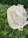 Piccolo Bacio Girls’ Silk and Organza Bonnet