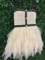 Oh La La Couture Girls’ Tweed Lady Jacket and Tutu Dress Set