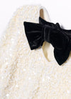 Abel & Lula Winter White Sequin Dress 5525