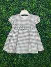 Abel & Lula Girls’ BlueTweed Houndstooth Dress