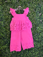 Mayoral Girls’ Fuchsia Linen Two Piece Set 