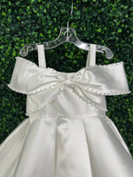 Princess Daliana White High Low Bow Gown D24465