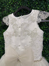 Nan & Jan Pearl and Lace Communion Gown - Luna