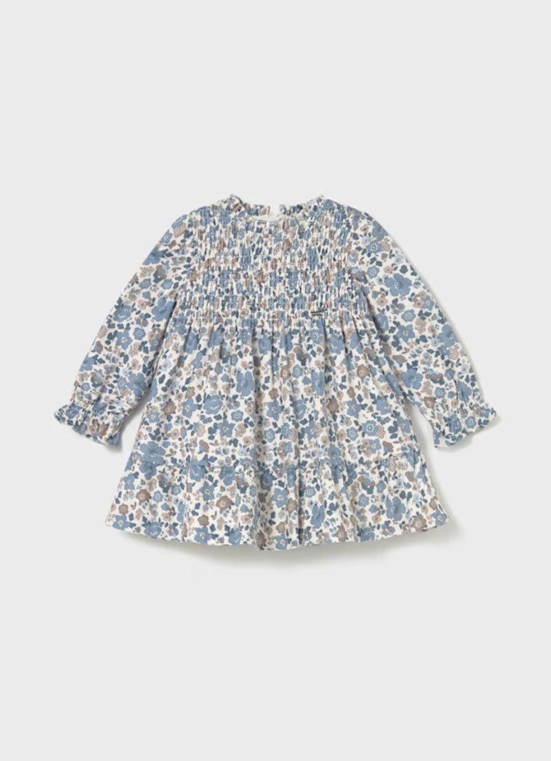 Mayoral Girls’ Floral Velvet Dress - 2909