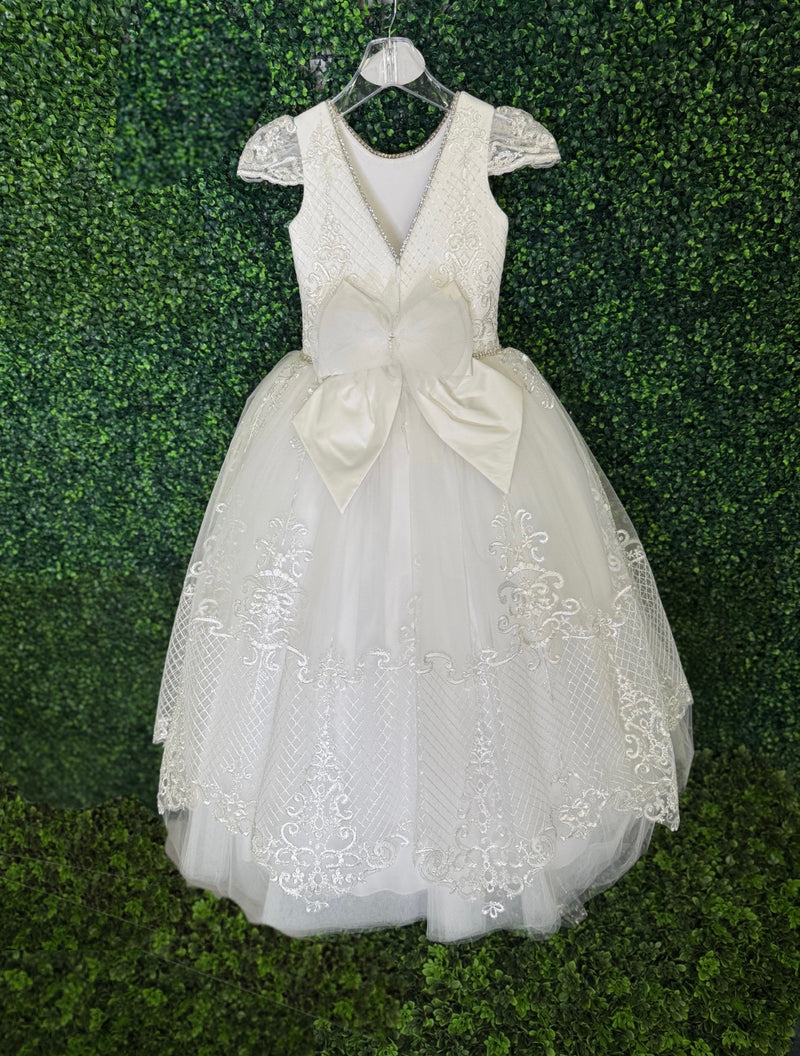 Piccolo Bacio Exclusive Lace and Silk Couture Gown Victoria