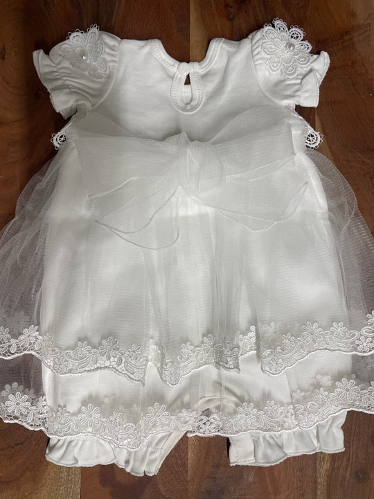open lace back dress Flower Girl Dresses