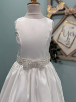 Nan & Jan Dutch Satin A-line Communion Gown - Julia