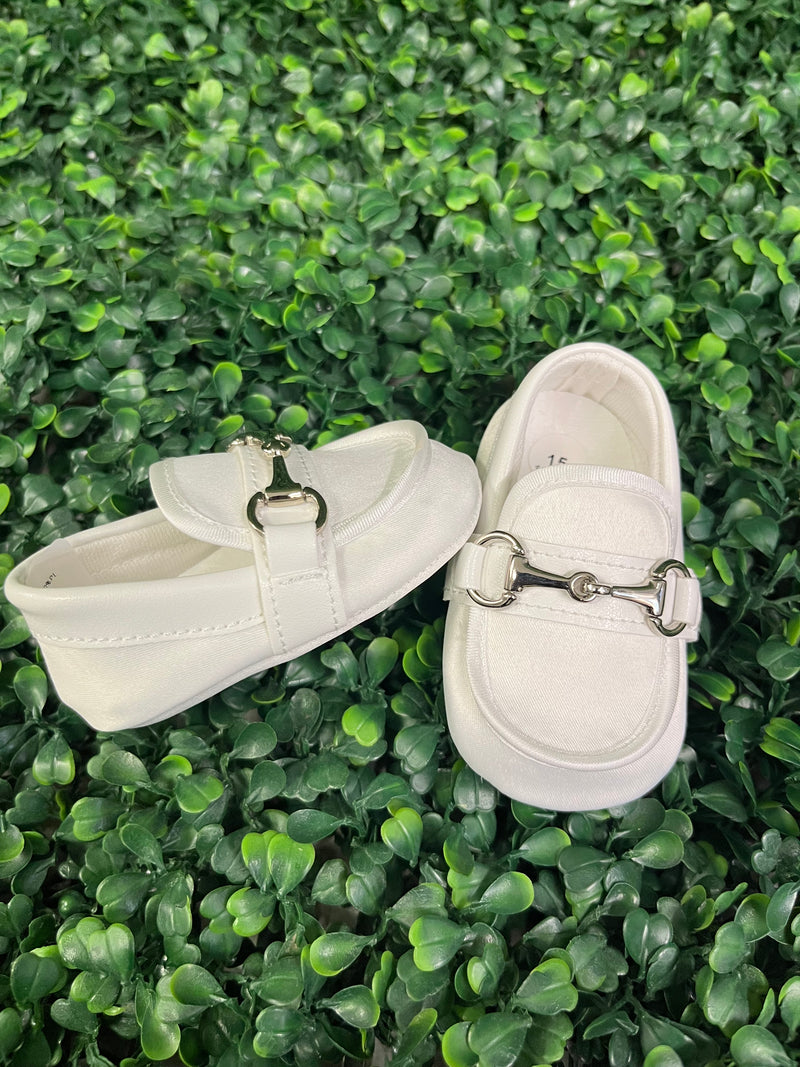 Michelina Bimbi Boys' Satin Loafer Christening Shoes 3759