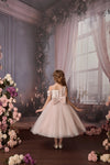 Princess Daliana Velour 3D Rosette Gown