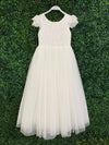 Teter Warm Lace Cap Flutter Sleeve Gown SK15
