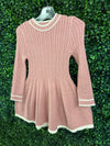 Mayoral Rose Pleated Knit Dress 4920