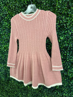 Mayoral Rose Pleated Knit Dress 4920