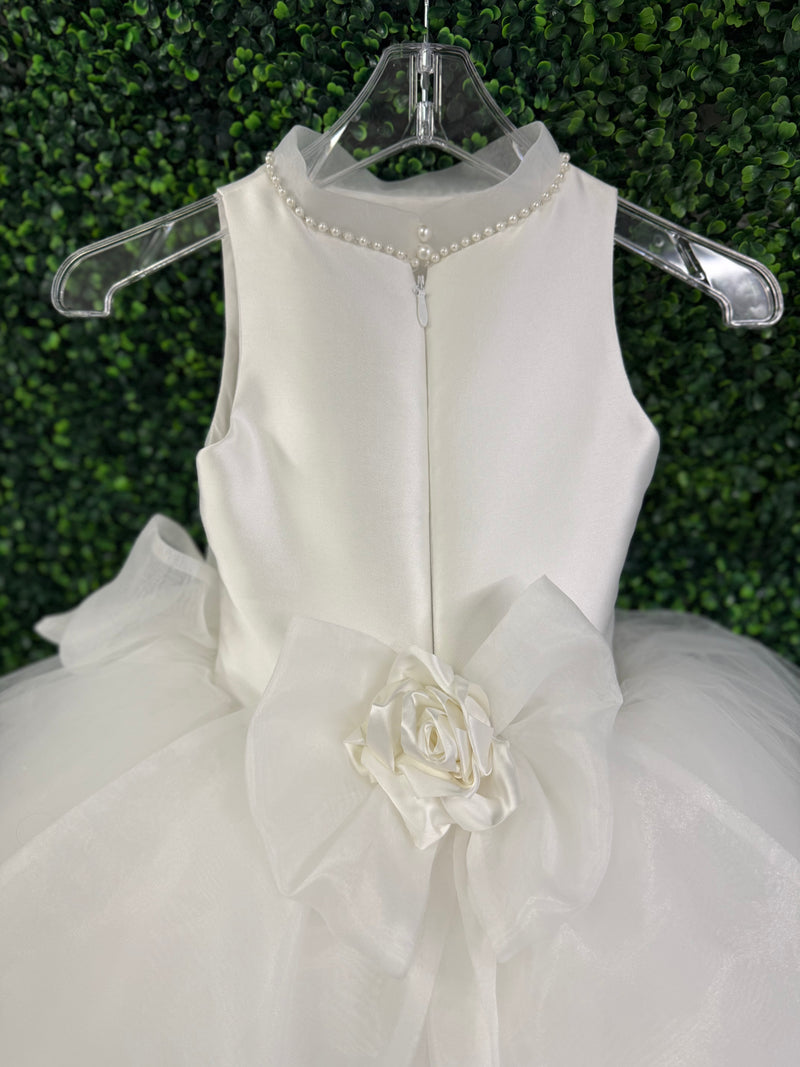 Piccolo Bacio Couture Mikado Tulle Tiered Gown Joan