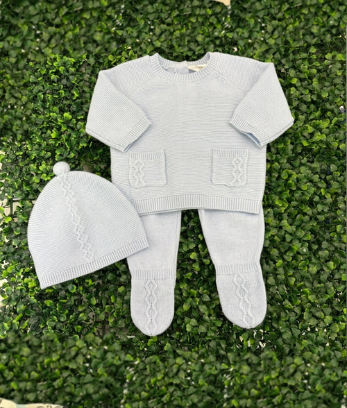 Mayoral Boys’ 3 Piece Blue Knit Outfit 2564