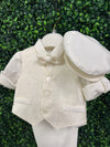 Michelina Bimbi Boys Brocade Vest Christening Knickers Outfit