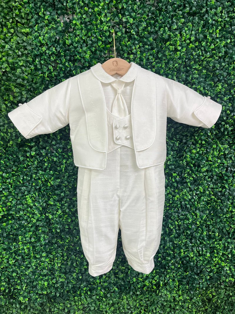 Piccolo Bacio Boys' Baptism Outfit with Jacket Salvatore