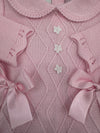 Dolce Goccia Knit Baby Girl Pink Romper