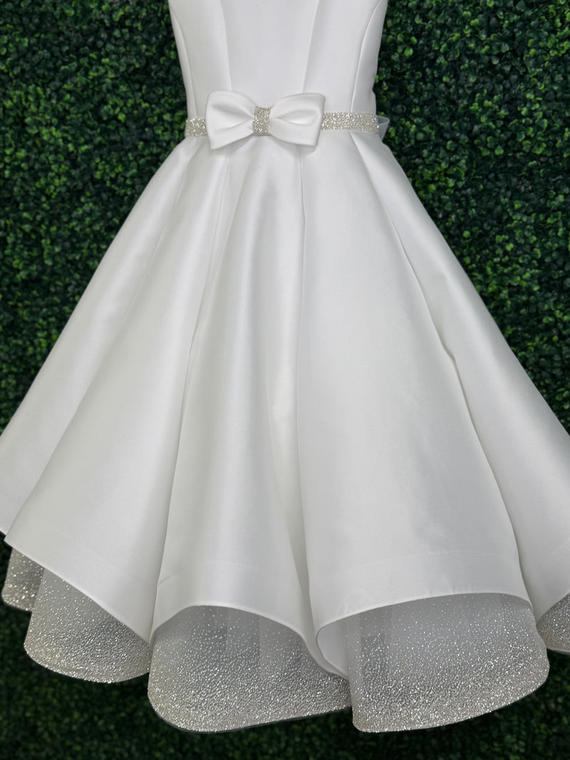 Michelina Bimbi Mikado Shimmer Communion Gown J4203