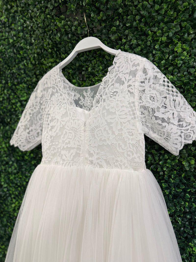 Teter Warm Elbow Sleeve Lace Gown SK25