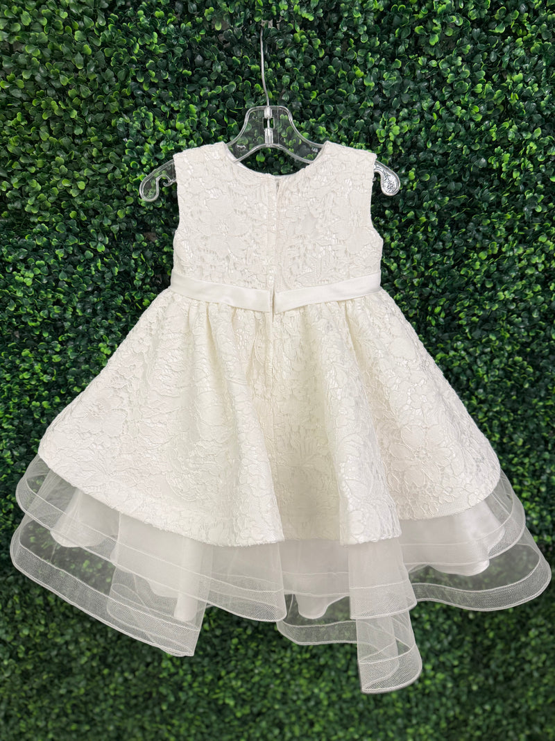 Macis' Design Girls' Lace Tiered Dress - 22003