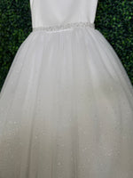 Michelina Bimbi Bolero Communion Dress with Shimmer Detail J4201
