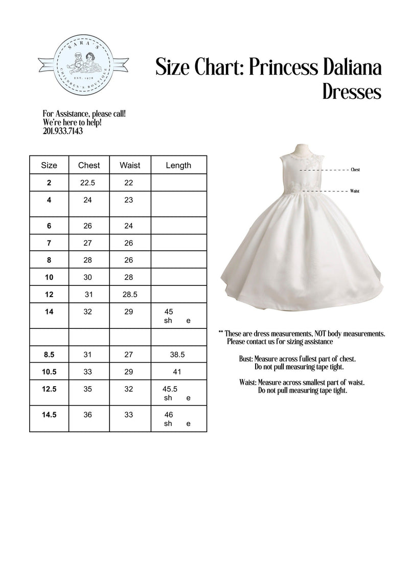 Princess Daliana 3D Flower Tea Length Gown - Z23105