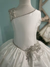 Christie Helene Custom Made Bead Applique Silk Gown Giselle