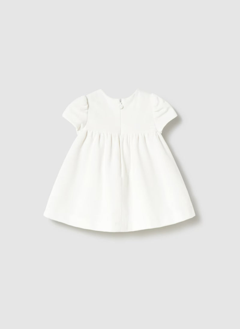 Mayoral Girls’ White Velvet Dress - 2816