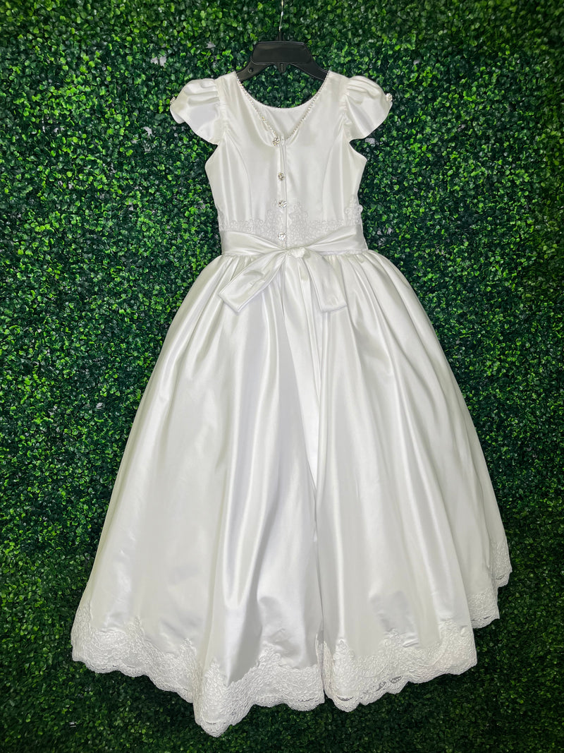 Nan & Jan Satin and Lace Taffeta Gown Margaret