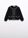 Abel & Lula Faux Shearling Lady Jacket and Skirt Set 5843