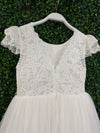 Teter Warm Lace Cap Flutter Sleeve Gown SK15