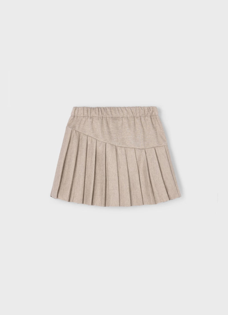 Mayoral Girls’ Metallic Knit Sweater and Pleated Skirt Set 4302