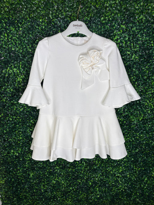Bimbalo' Made In Italy Girls’ Ruffle Rosette Dress