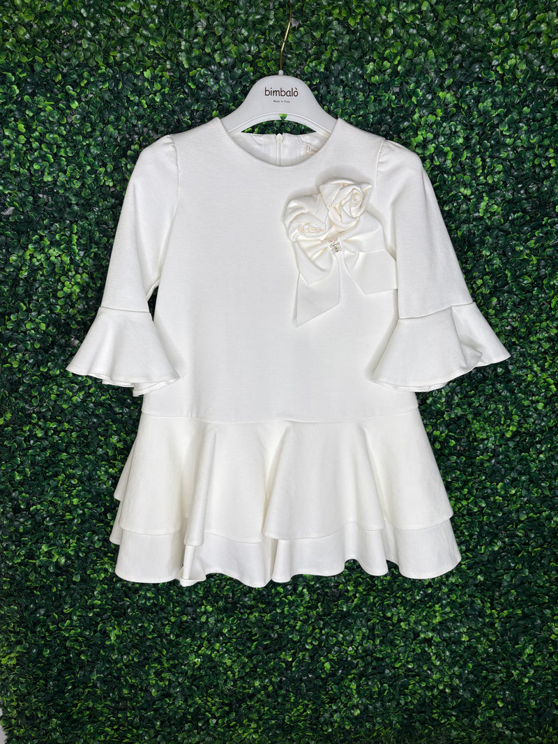 Bimbalo' Made In Italy Girls’ Ruffle Rosette Dress
