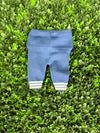 Dolce Goccia Boys' Cotton Blue and White Two Piece Polo Set