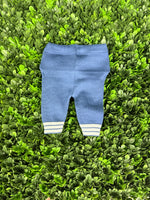 Dolce Goccia Boys' Cotton Blue and White Two Piece Polo Set